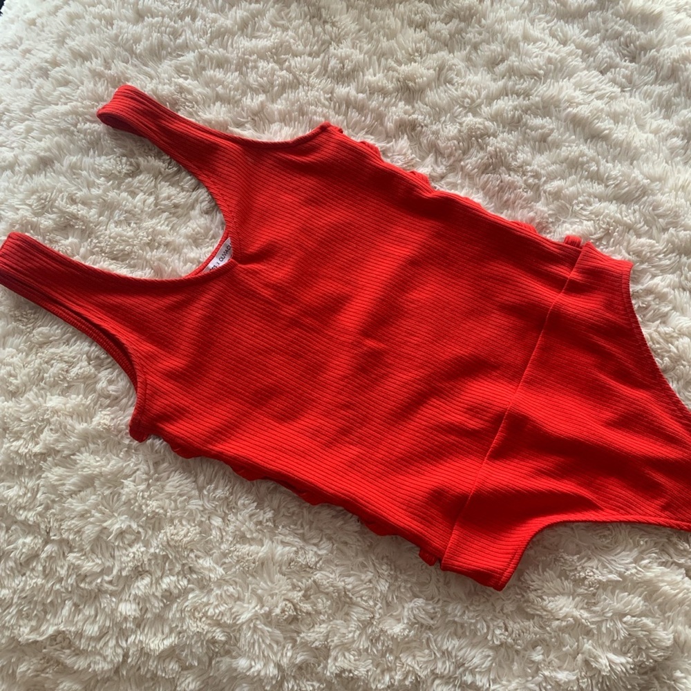 EXPRESS Limited Edition Collab Bright Red Bodysuit size small NWOT SOLD